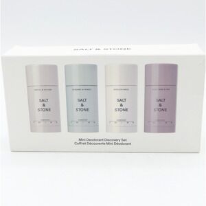 Salt & Stone Mini Deodorant Discovery Set of 4 Scents 1 oz Ea Travel Size